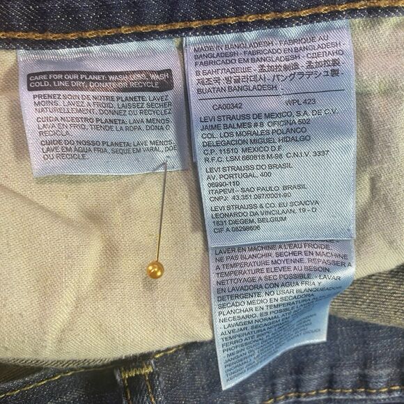 LEVI STRAUSS Jeans 569 Loose Fit Straight Leg 100% Cotton Denim Mens 40x32 Blue - Picture 7 of 10